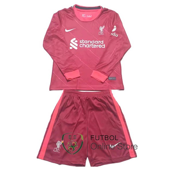 Camiseta Liverpool Ninos 21/2022 Primera Manga-Larga