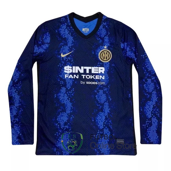 Camiseta Inter Milan 21/2022 Manga Larga Primera