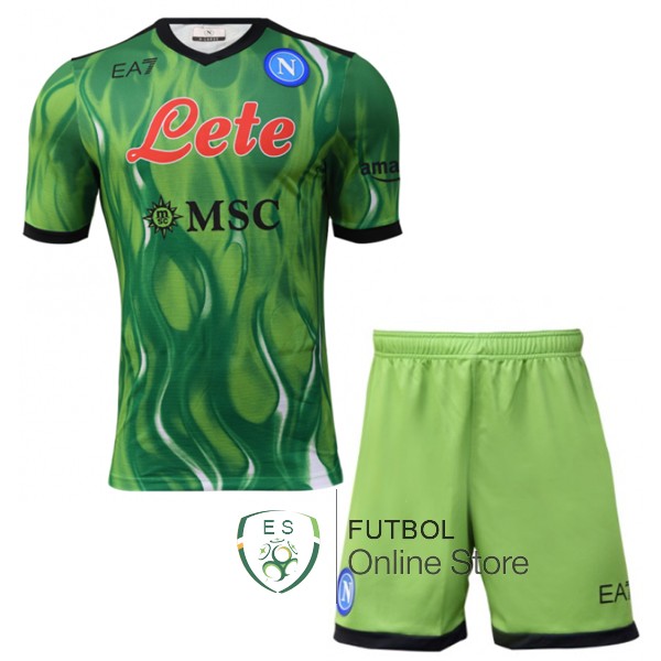 Camiseta Napoli 21/2022 Primera Portero Conjunto Completo Hombre