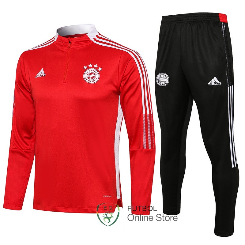 Camiseta Bayern Munich Chandal Ninos 21/2022 I Rojo Negro Blanco