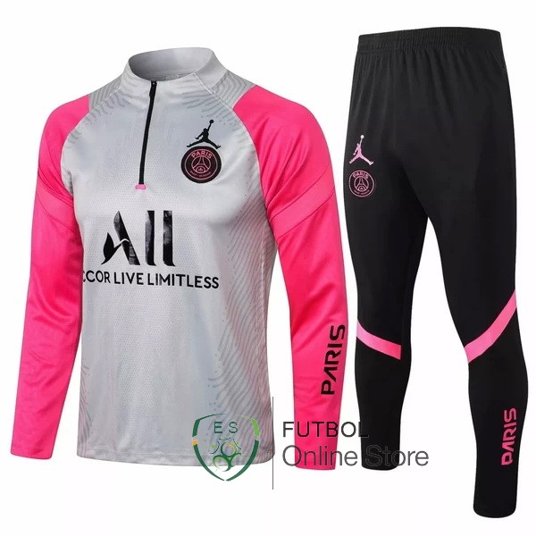 Camiseta Paris SG Chandal Ninos 21/2022 Gris Rosa Negro