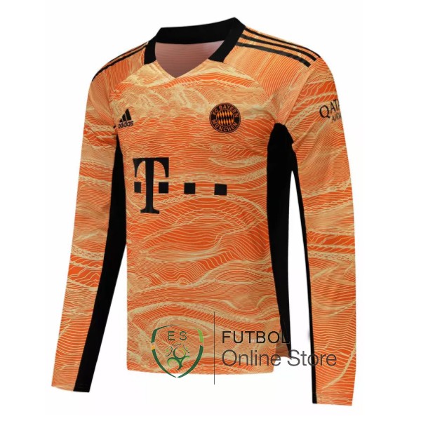 Camiseta Bayern Munich 21/2022 Manga Larga Portero Naranja