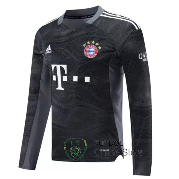 Camiseta Bayern Munich 21/2022 Manga Larga Portero Negro