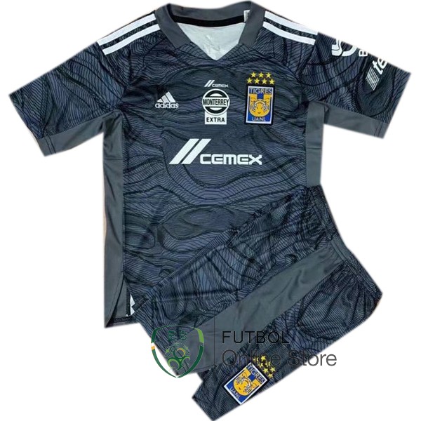 Camiseta Tigres 21/2022 Portero Conjunto Completo Hombre Negro