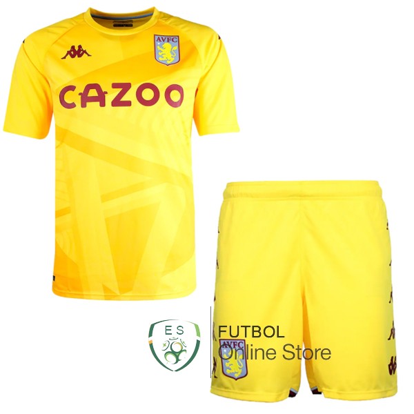 Camiseta Aston Villa Ninos 21/20 Portero Amarillo