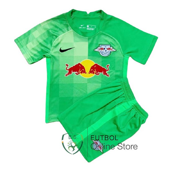 Camiseta Leipzig Ninos 21/2022 Portero Verde