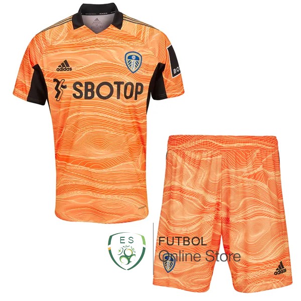 Camiseta Leeds United 21/2022 Segunda Conjunto Completo Hombre Naranja