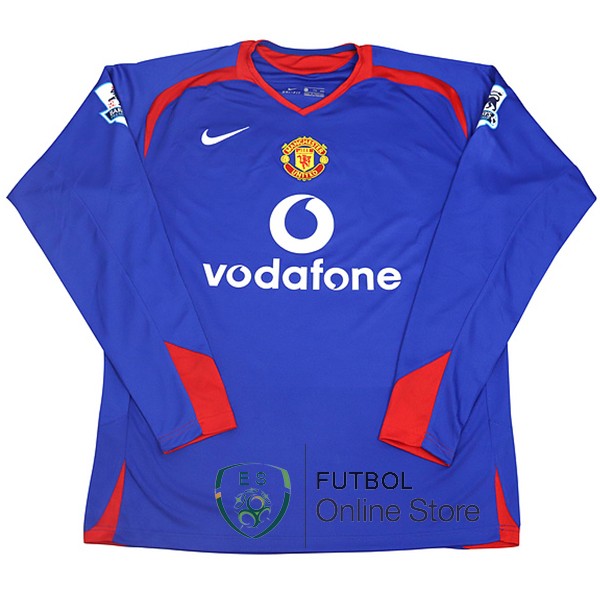 Retro Camiseta Manchester United 2005/2006 Segunda Manga Larga