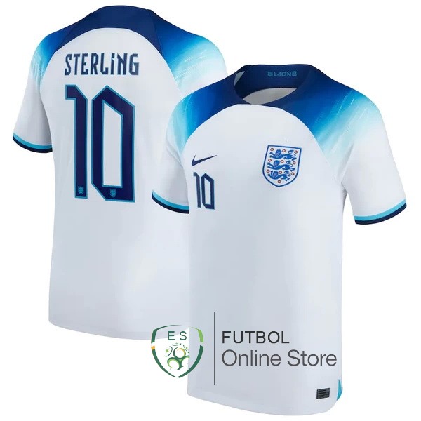 Camiseta Sterling Inglaterra Copa del mundo 2022 Primera