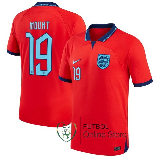 Camiseta Mount Inglaterra Copa del mundo 2022 Segunda