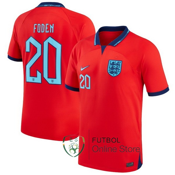 Camiseta Sterling Inglaterra Copa del mundo 2022 Segunda