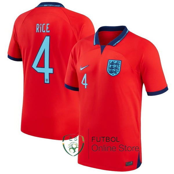 Camiseta Rice Inglaterra Copa del mundo 2022 Segunda