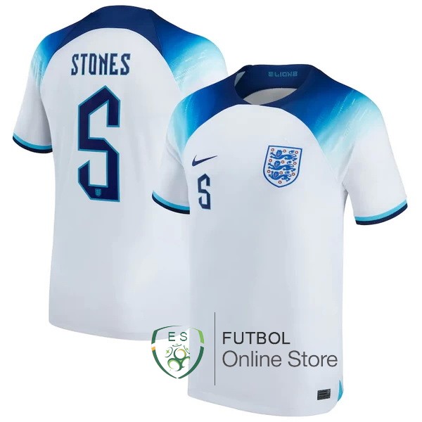 Camiseta Stones Inglaterra Copa del mundo 2022 Primera