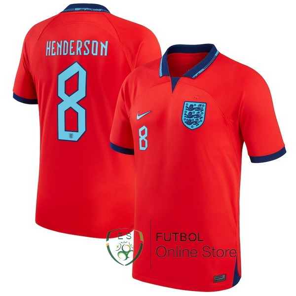 Camiseta Henderson Inglaterra Copa del mundo 2022 Segunda