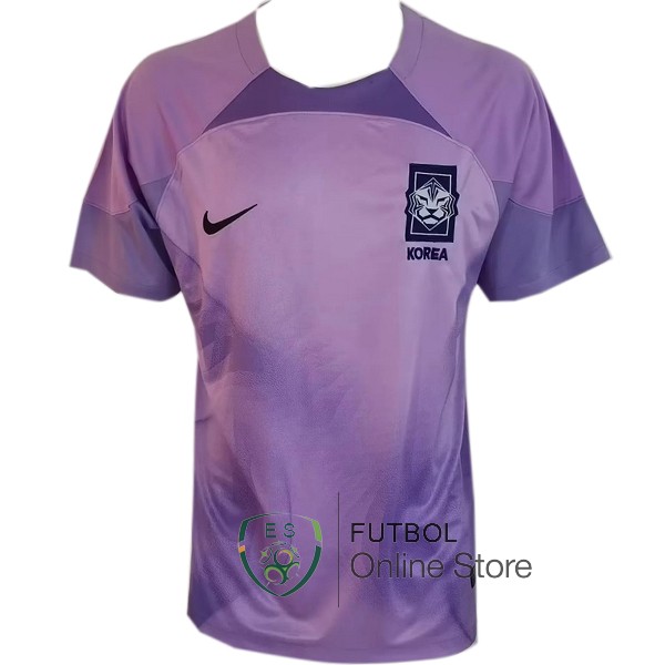 Tailandia Camiseta Corea del Sud Portero Copa del mundo 2022 Purpura