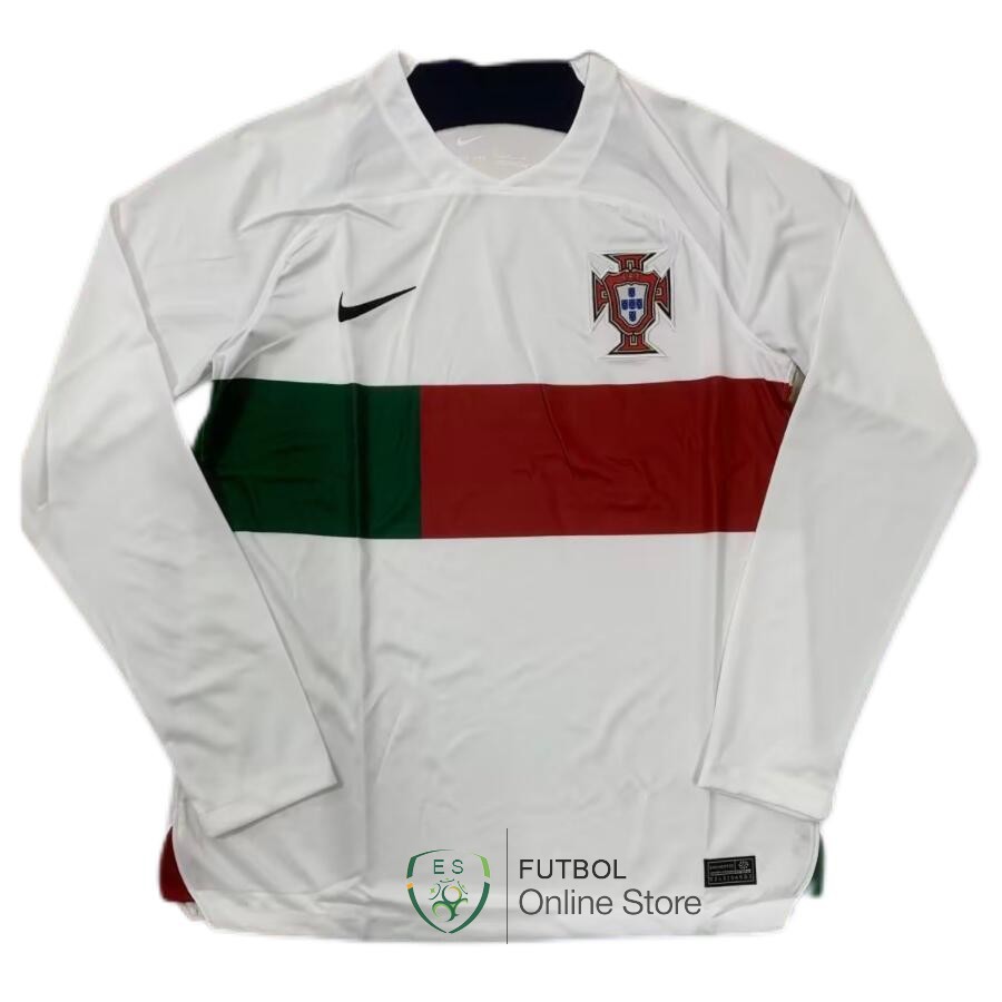 Camiseta Portugal Copa del mundo 2022 Manga Larga Seconda