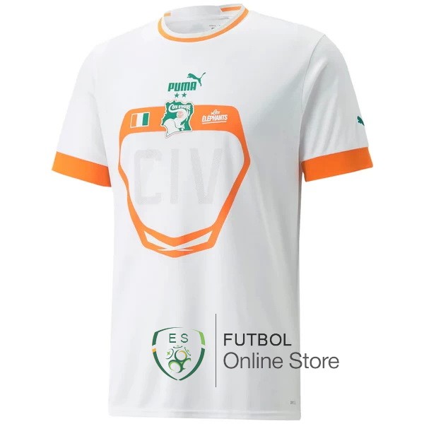 Tailandia Camiseta Costa de Marfil 2022 Seconda