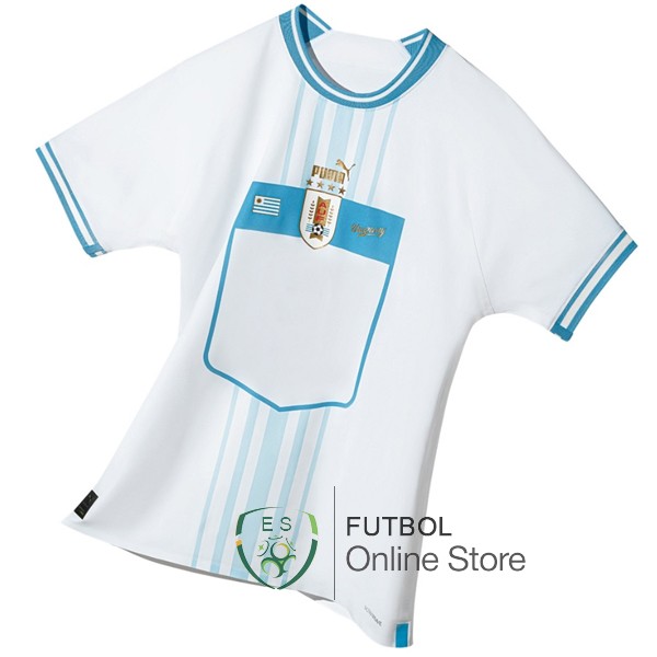 Tailandia Camiseta Uruguay Copa del mundo 2022 Seconda