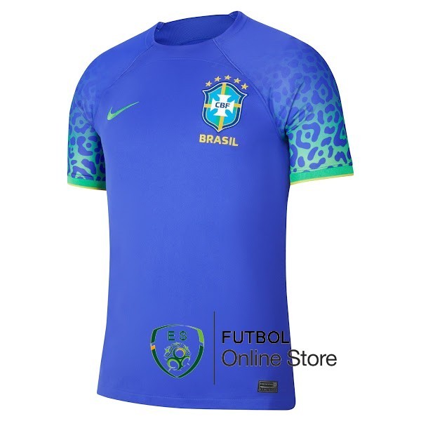 Tailandia Camiseta Brasil Copa del mundo 2022 Seconda
