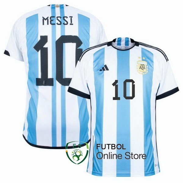 Tailandia Camiseta Messi Argentina Copa del mundo 2022 Primera