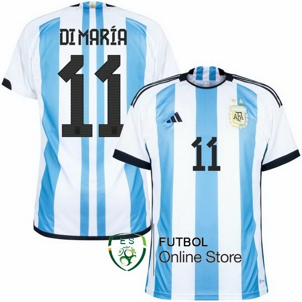 Tailandia Camiseta Di María Argentina Copa del mundo 2022 Primera