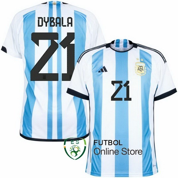 Tailandia Camiseta Dybala Argentina Copa del mundo 2022 Primera