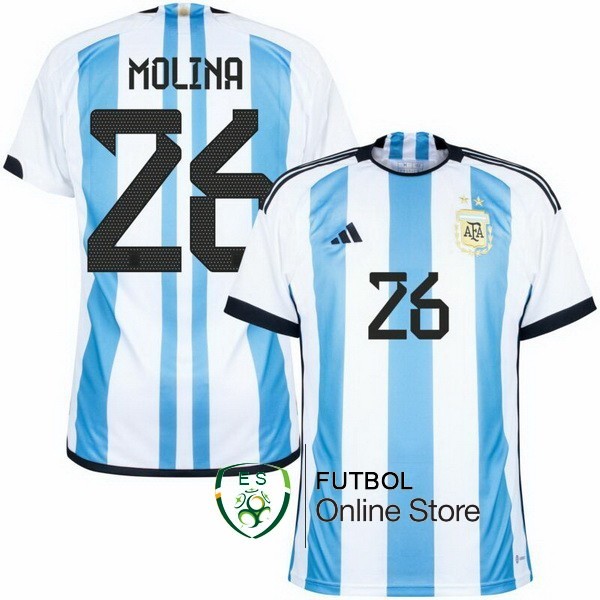 Tailandia Camiseta Molina Argentina Copa del mundo 2022 Primera