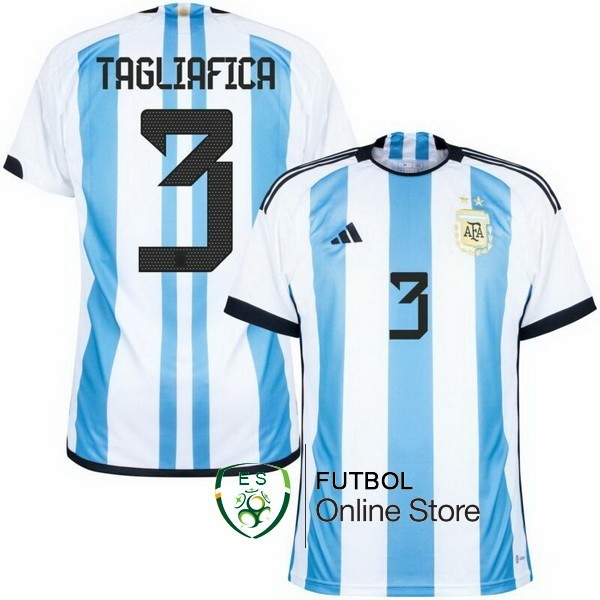 Tailandia Camiseta Tagliafico Argentina Copa del mundo 2022 Primera
