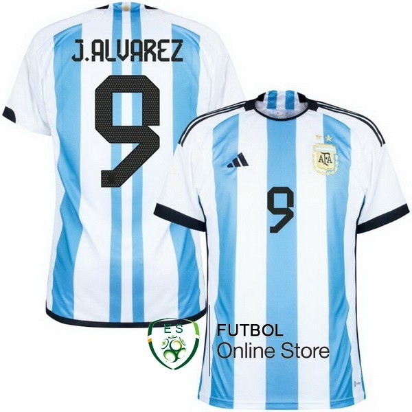 Tailandia Camiseta J.Alvarez Argentina Copa del mundo 2022 Primera