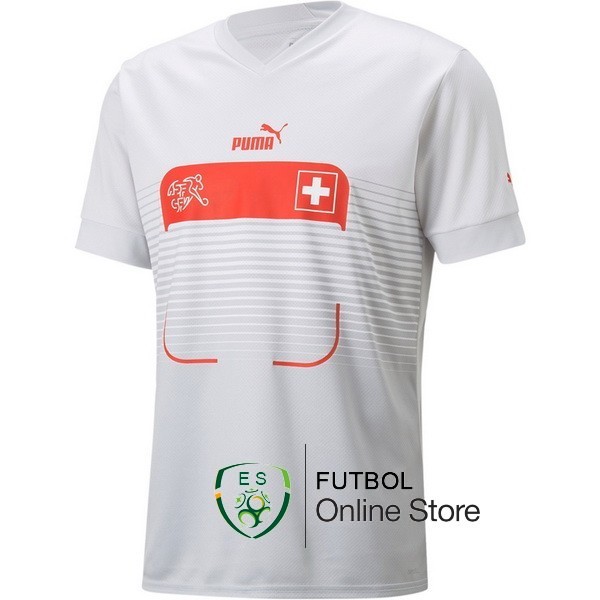 Tailandia Camiseta Suiza Copa del mundo 2022 Seconda