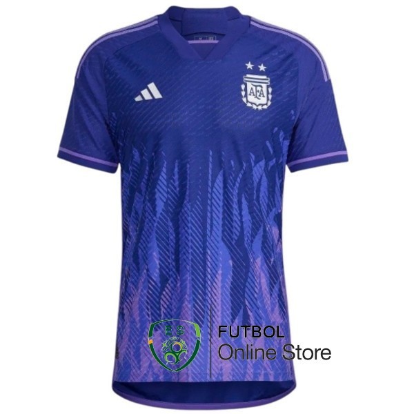 Tailandia Camiseta Argentina Copa del mundo 2022 Seconda Jugadores
