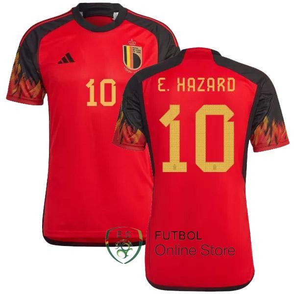 Camiseta E.Hazard Belgica Copa del mundo 2022 Primera