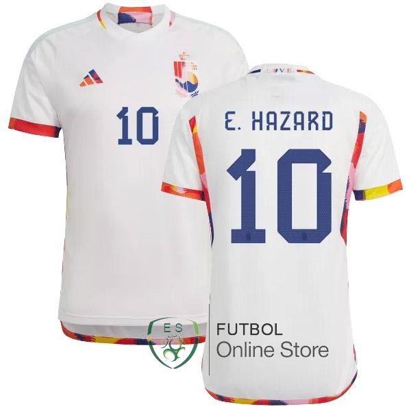 Camiseta E.Hazard Belgica Copa del mundo 2022 Seconda