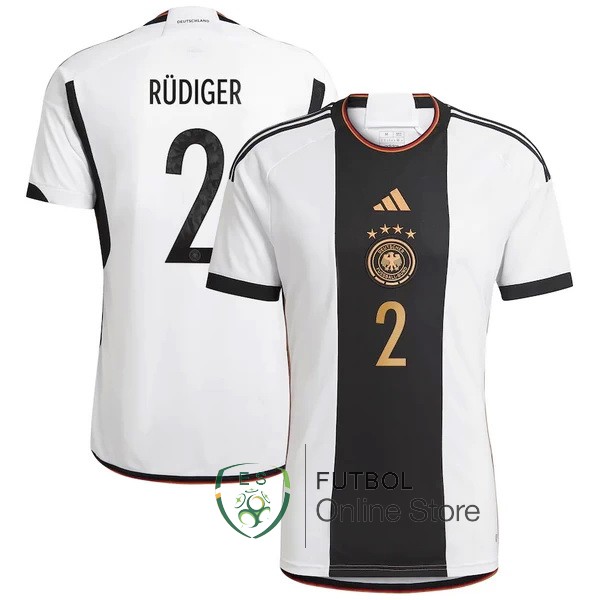 Camiseta Rüdiger Alemania Copa del mundo 2022 Primera