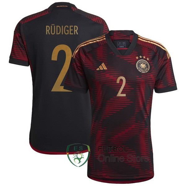 Camiseta Rüdiger Alemania Copa del mundo 2022 Seconda