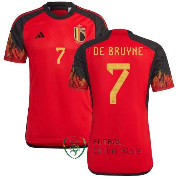 Camiseta De Bruyne Belgica Copa del mundo 2022 Primera