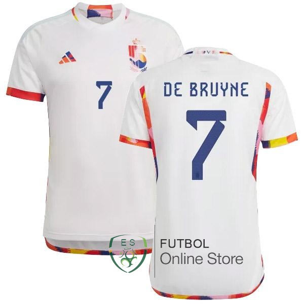 Camiseta De Bruyne Belgica Copa del mundo 2022 Seconda