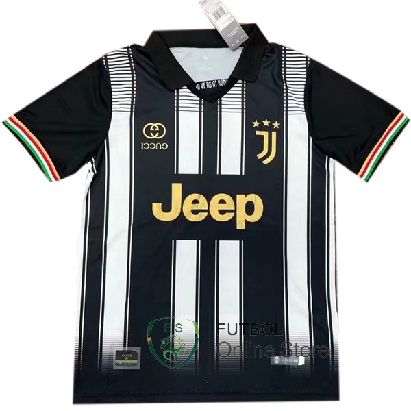 Tailandia Camiseta Juventus 22/2023 Especial Negro Blanco