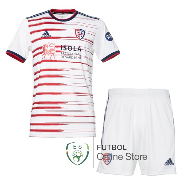 Camiseta Cagliari Calcio 21/2022 Segunda Conjunto Completo Hombre