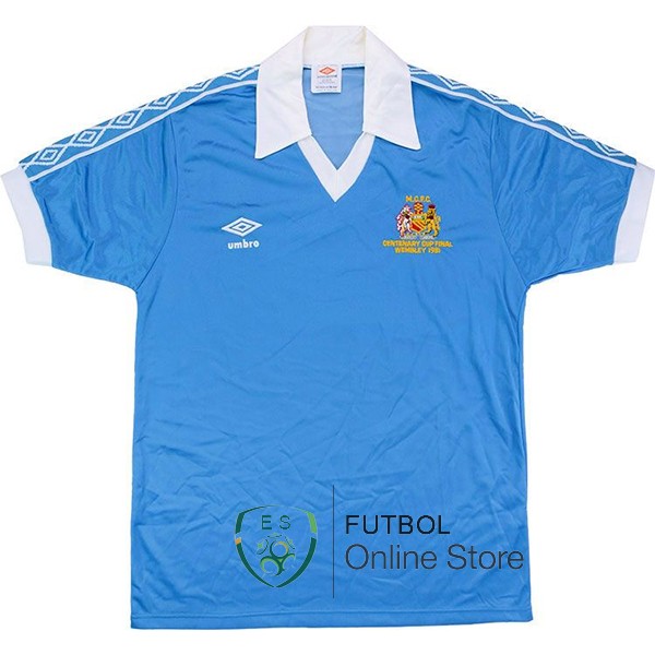 Retro Camiseta Manchester City 1981 Primera