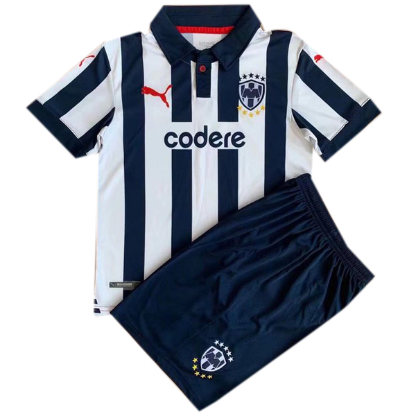 Camiseta Monterrey Ninos 21/2022 Blanco Azul