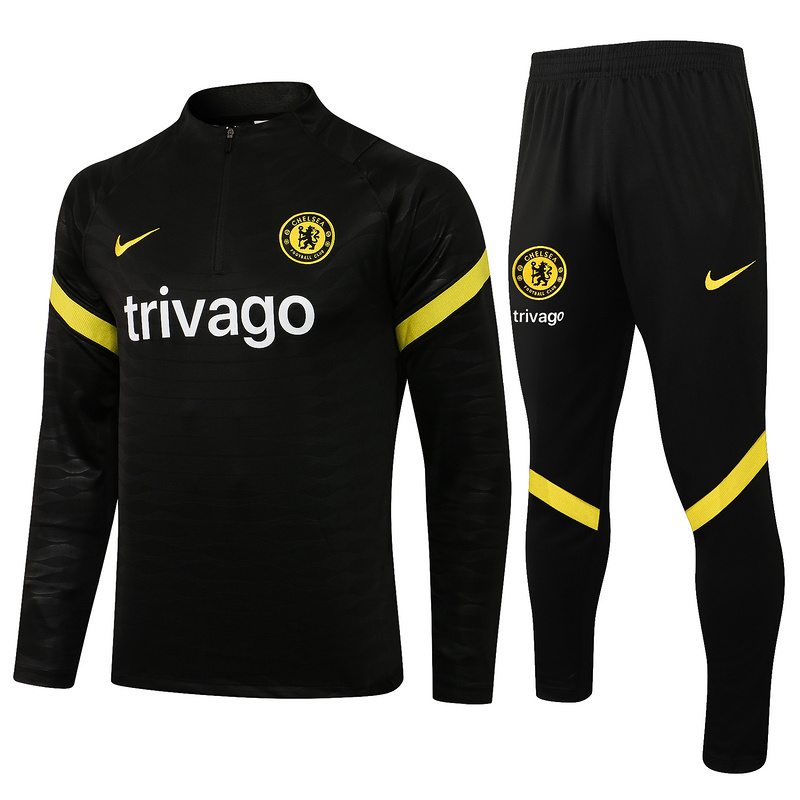 Camiseta Chelsea Chandal Ninos 21/2022 Negro Amarillo Blanco