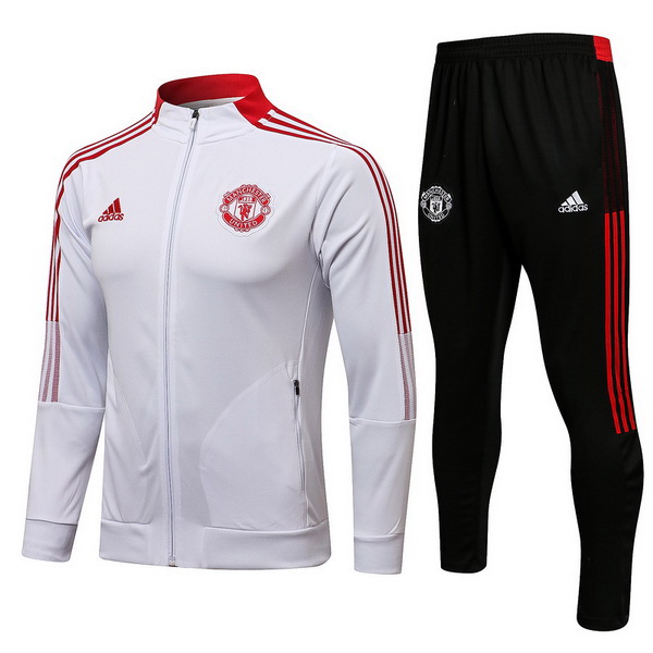 Camiseta Manchester united Chandal Ninos 21/2022 Blanco I Negro Rojo