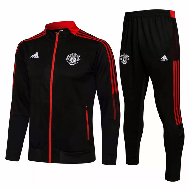 Camiseta Manchester united Chandal Ninos 21/2022 II Negro Rojo