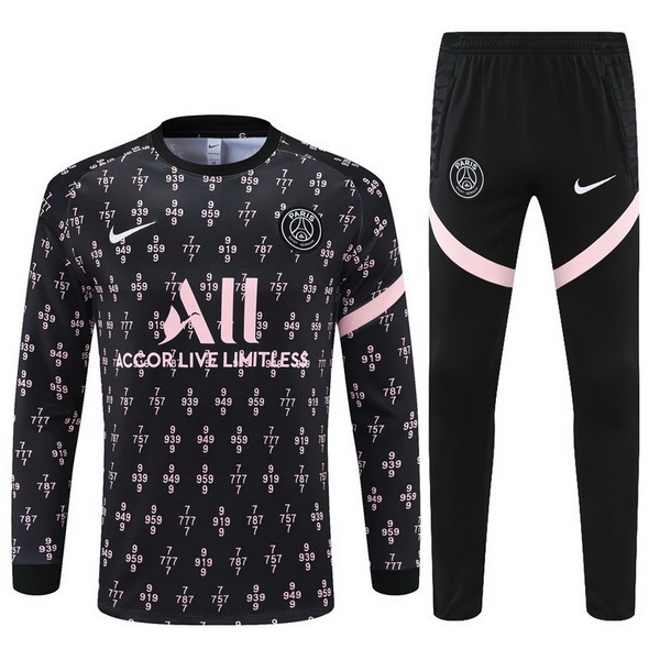 Camiseta Paris SG Chandal Ninos 21/2022 Negro III Rosa