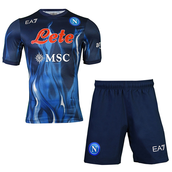 Camiseta Napoli Ninos 21/2022 Cuarta Azul