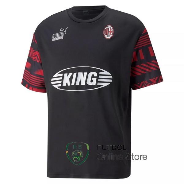 Entrenamiento AC Milan Negro Rojo 22/2023
