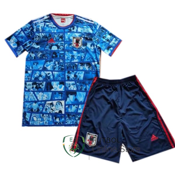 Tailandia Camiseta Japon 2021 Especial Conjunto Completo Hombre Azul