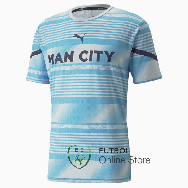 Tailandia Camiseta Manchester city 22/2023 Previo al partido Azul