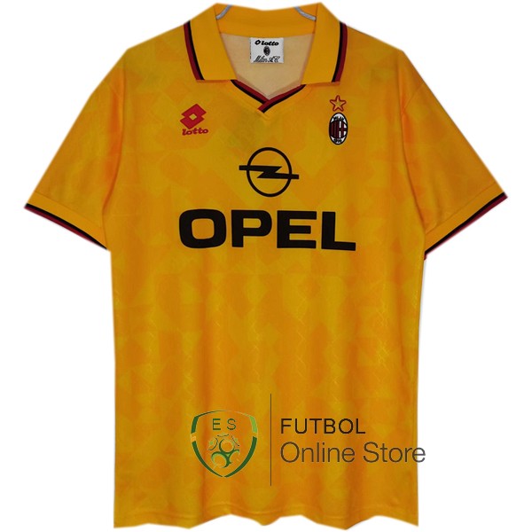 Retro Camiseta AC Milan 1995-1996 Amarillo